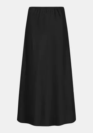 Autumn 24/25 Black satin finish Skirt