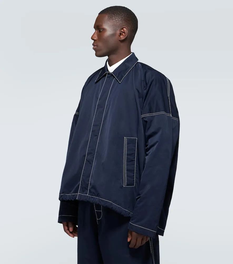 Bottega Veneta Technical jacket with leather puffer vest