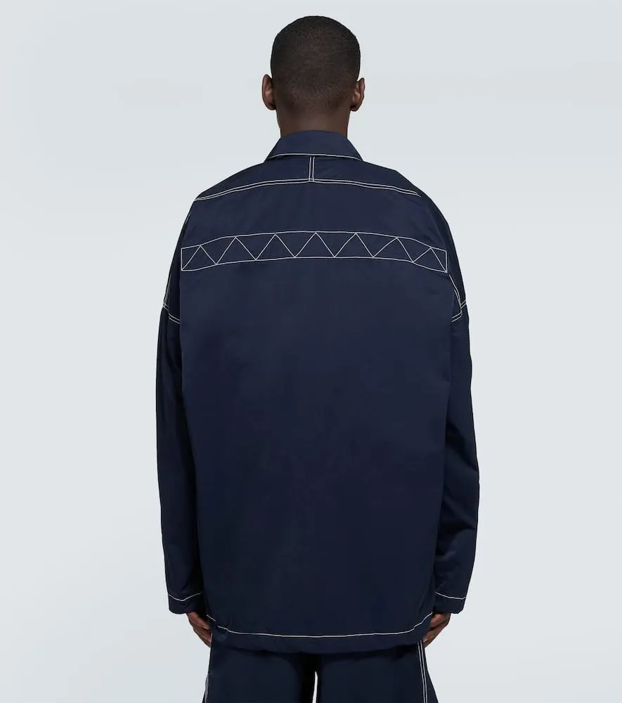 Bottega Veneta Technical jacket with leather puffer vest