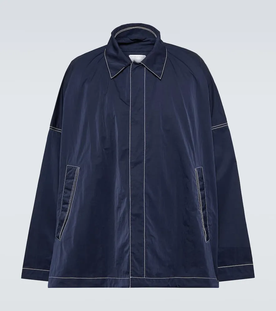 Bottega Veneta Technical jacket with leather puffer vest