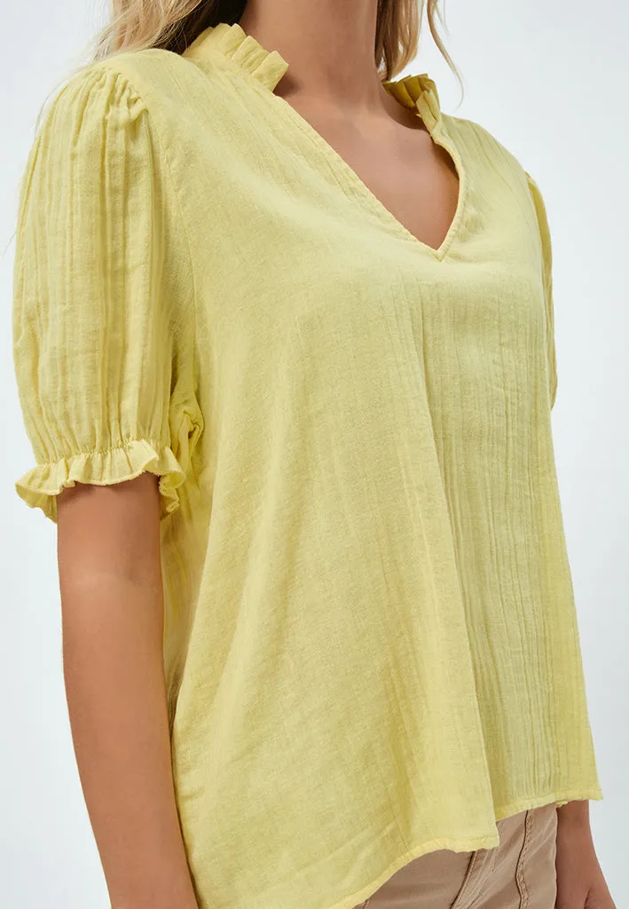 Cabena Blouse - Canary Yellow