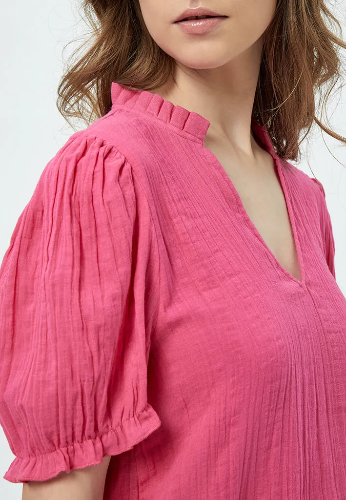 Cabena Blouse - HOT PINK
