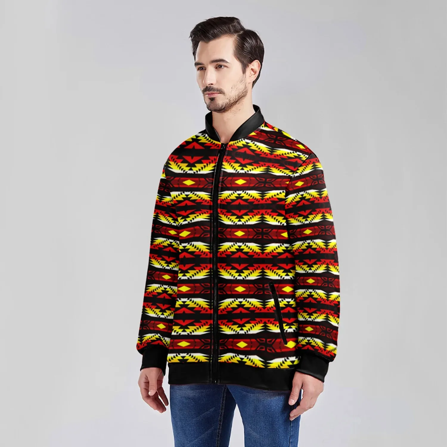 Canyon War Party Zippered Collared Lightweight Jacket