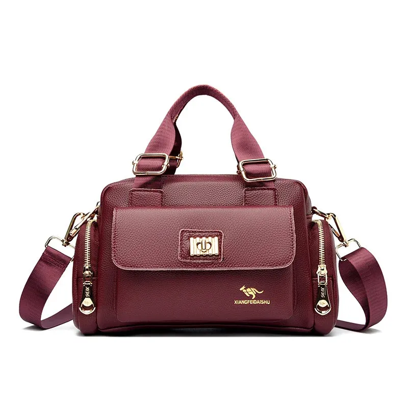 Chic Soft Leather Shoulder Bag