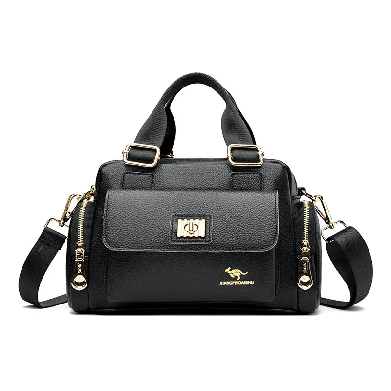 Chic Soft Leather Shoulder Bag