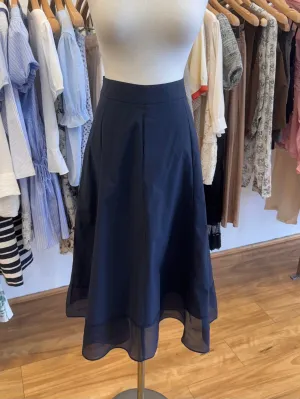 Classic Black Long Midi Skirt