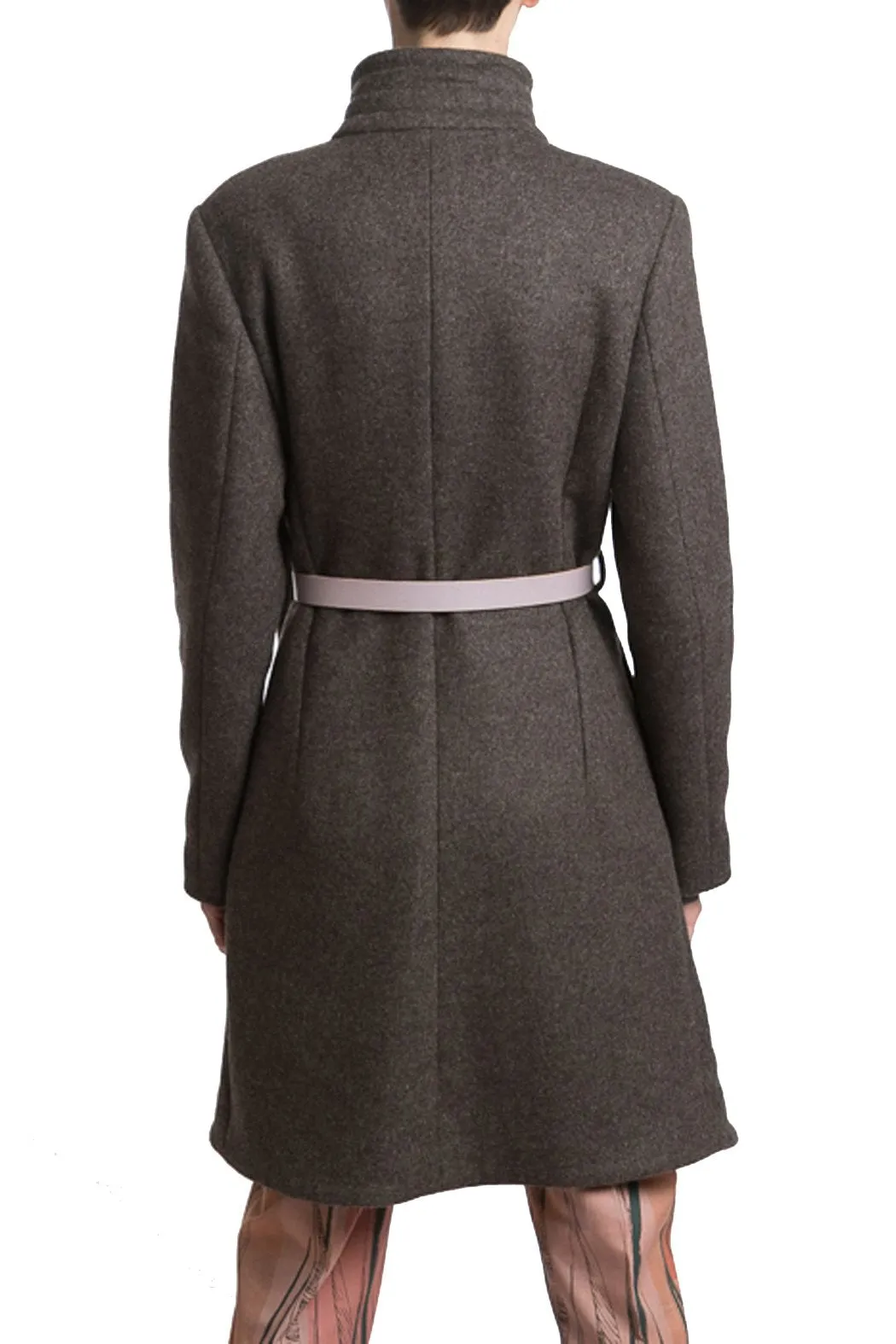 Coat in Grey Melange