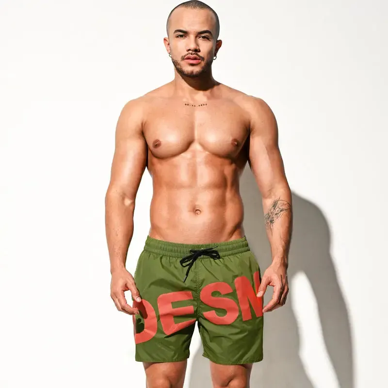DESMIIT Loose Swim Shorts Beach Pants Trendy Light