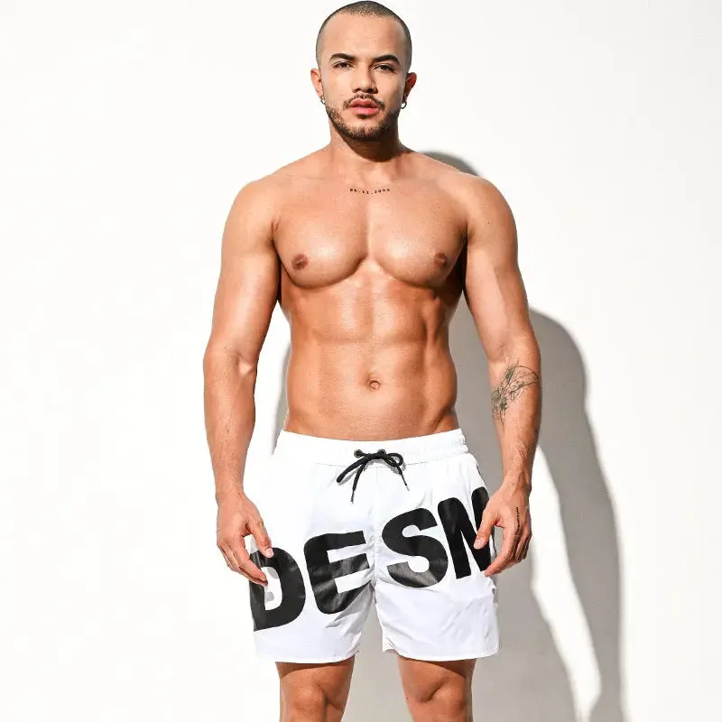 DESMIIT Loose Swim Shorts Beach Pants Trendy Light
