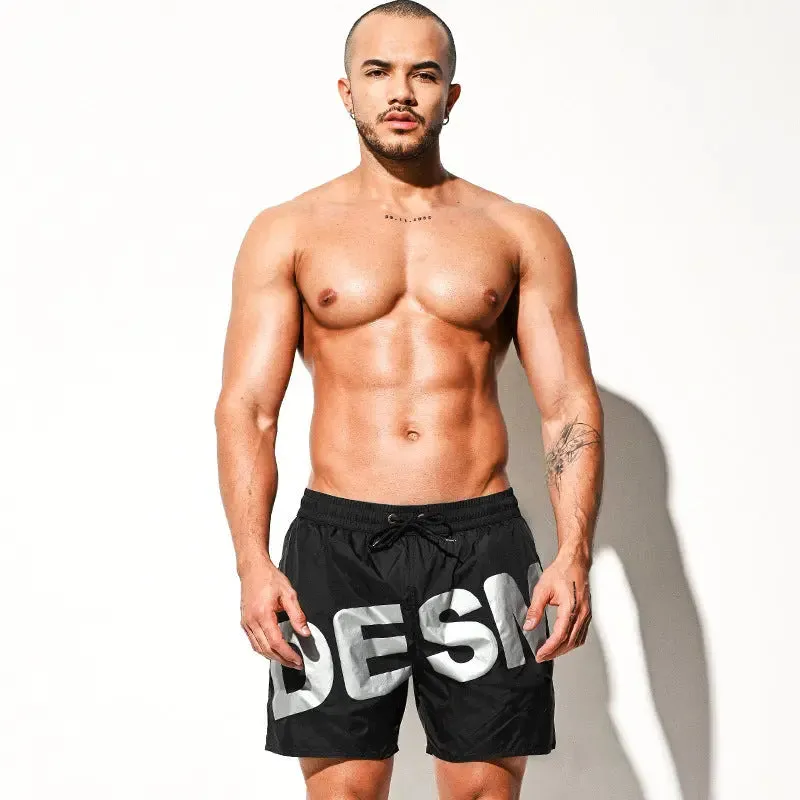DESMIIT Loose Swim Shorts Beach Pants Trendy Light