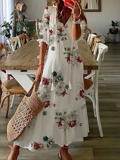 Dianna™ - Boho Tummy Coverage Dress