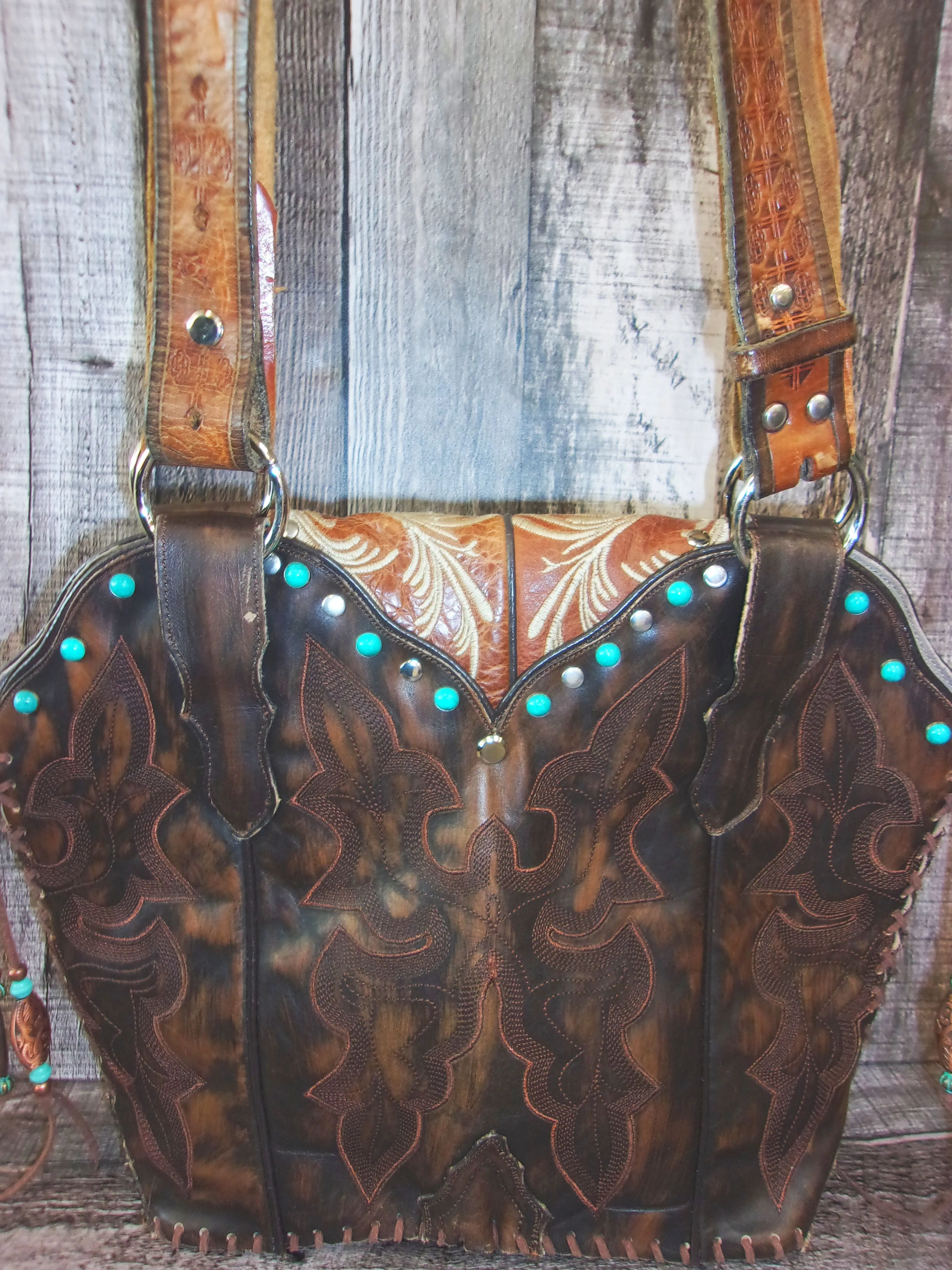 Double Cowboy Boot Purse DB327