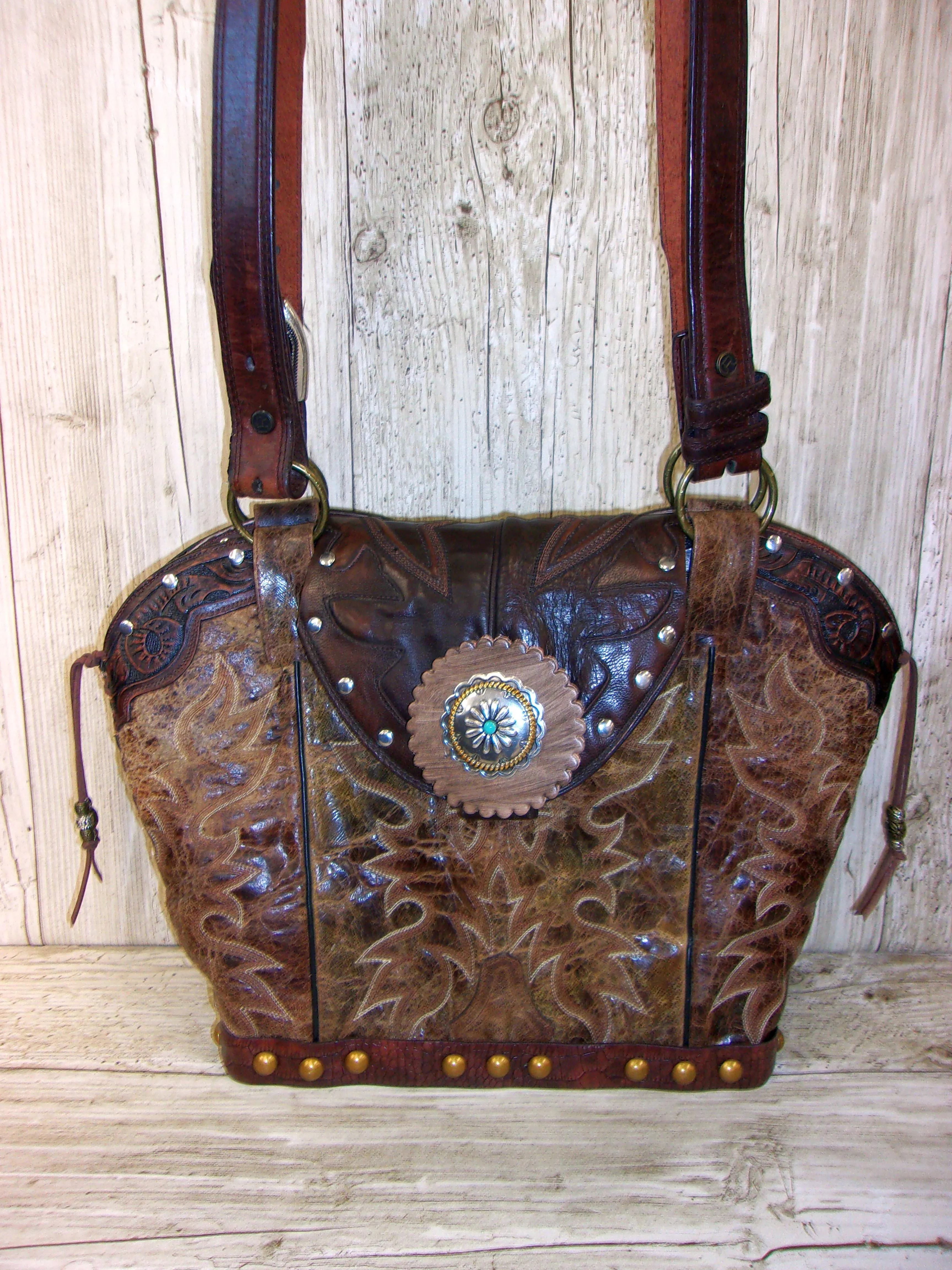 Double Cowboy Boot Purse DB329