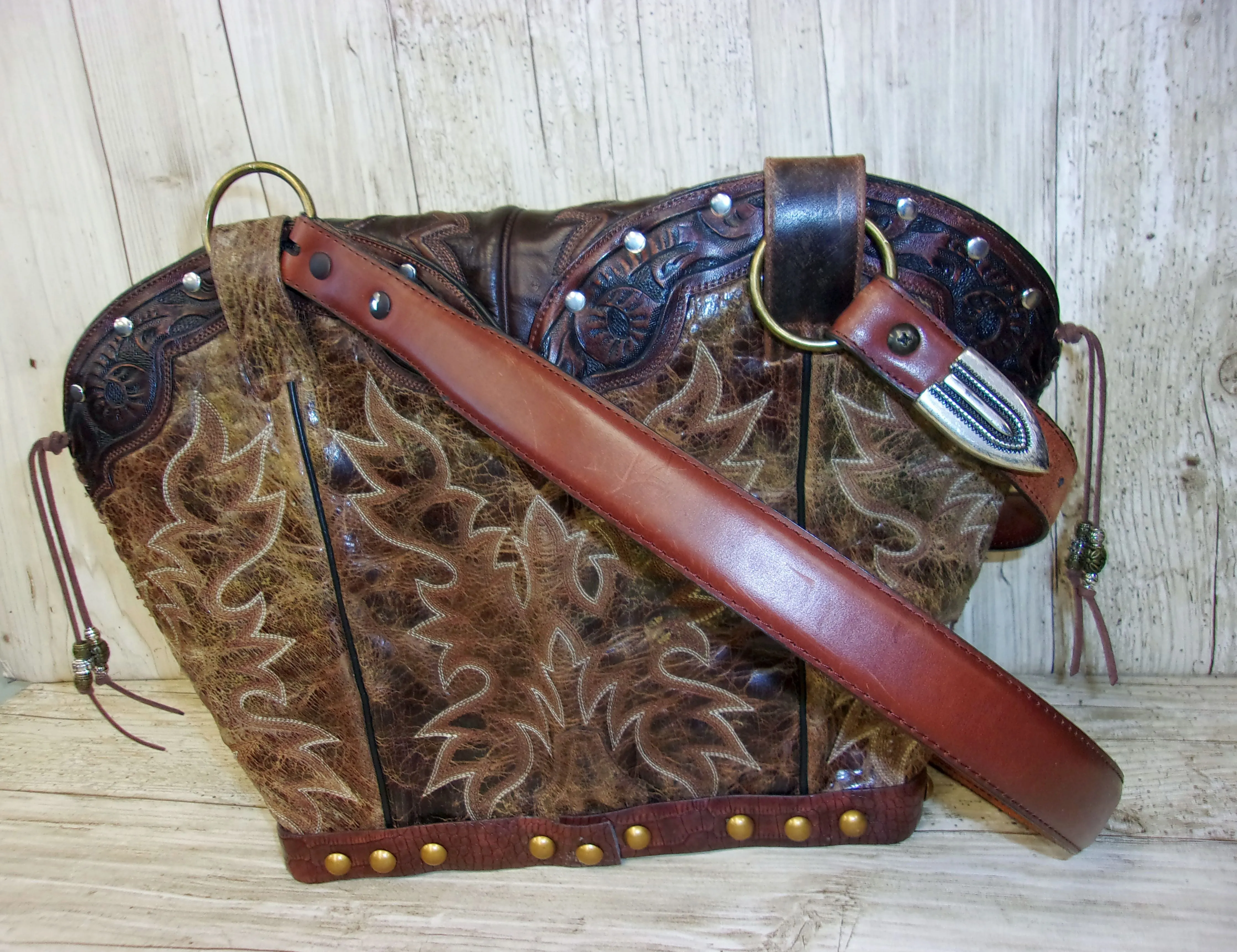 Double Cowboy Boot Purse DB329