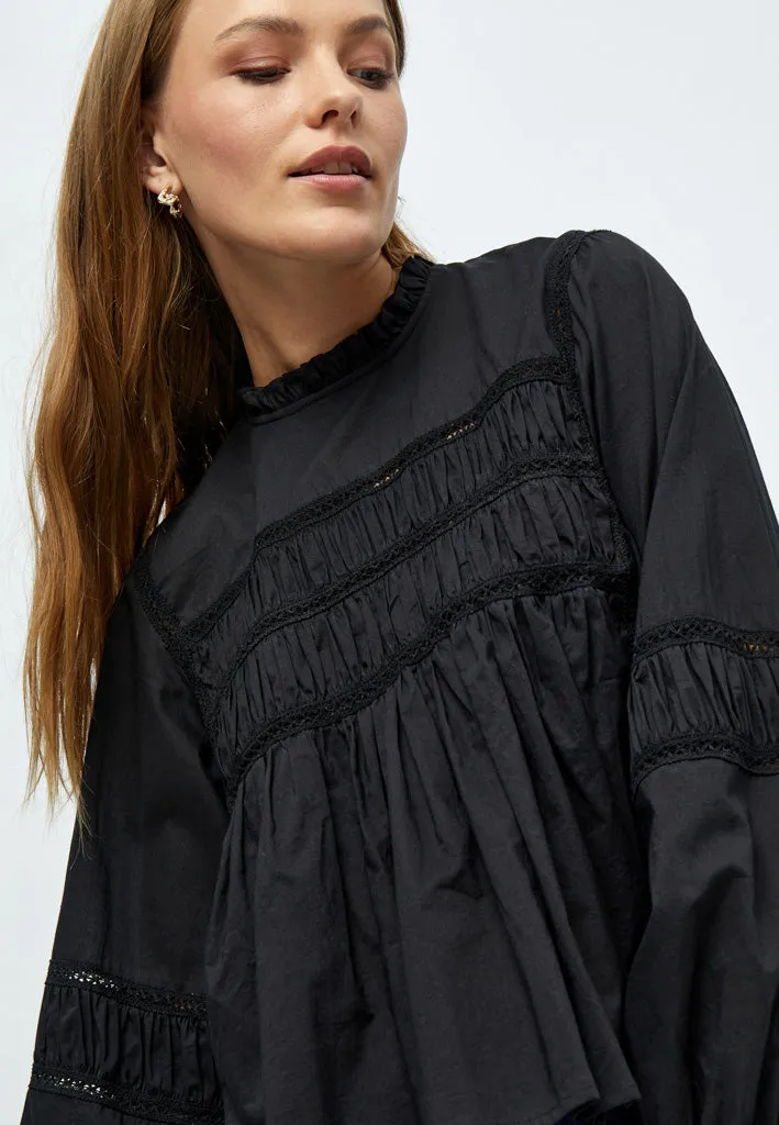 DSFelix Lace Detailed Blouse - Black
