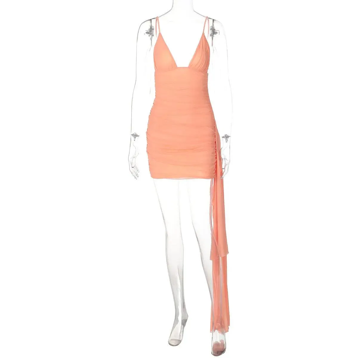 Elegant Coral Dress