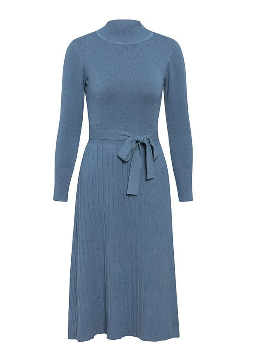Elegant Knitted Dress - Multicolor