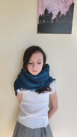Extra Soft Knit Plaid Blanket Wrap Turquoise