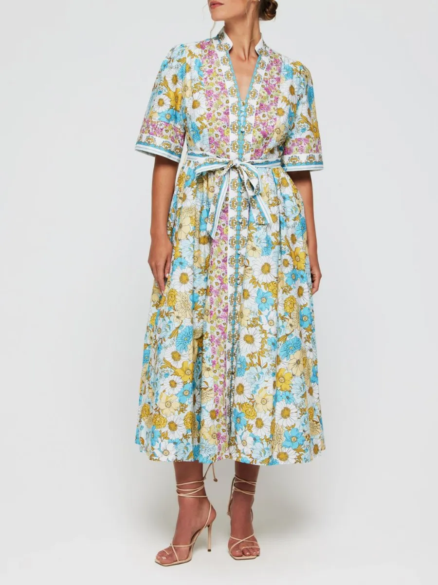 Floral Elegant Shirt Dress