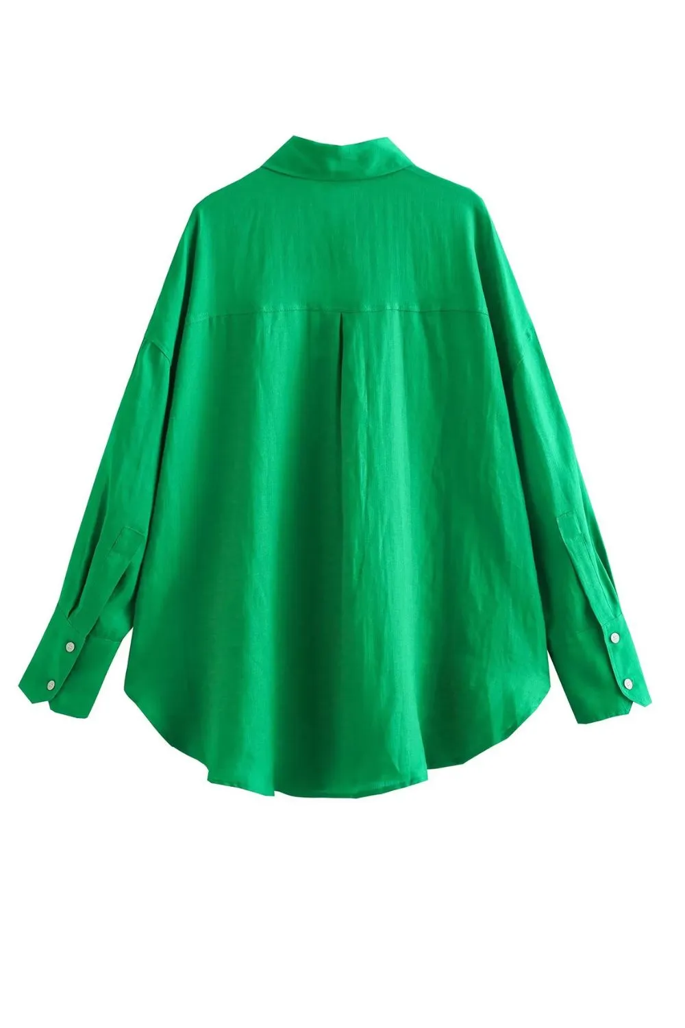 'Harriet' Solid Color Long-sleeve Shirt（6 Colors)