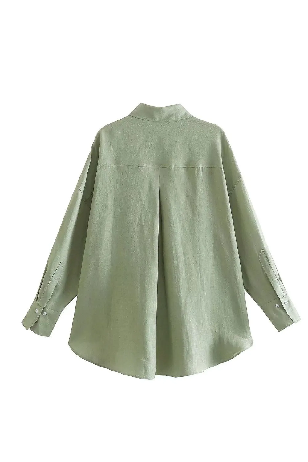 'Harriet' Solid Color Long-sleeve Shirt（6 Colors)