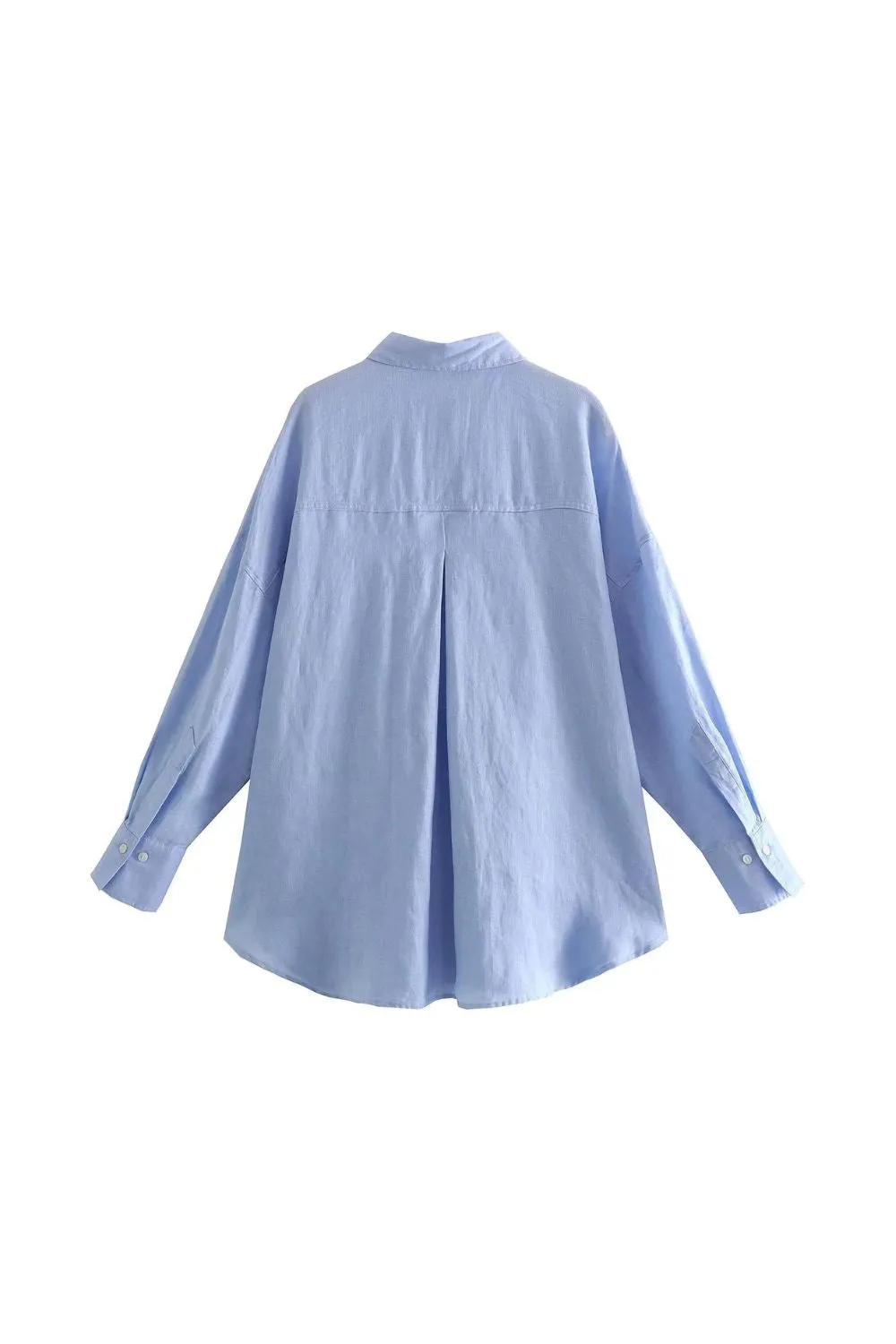 'Harriet' Solid Color Long-sleeve Shirt（6 Colors)