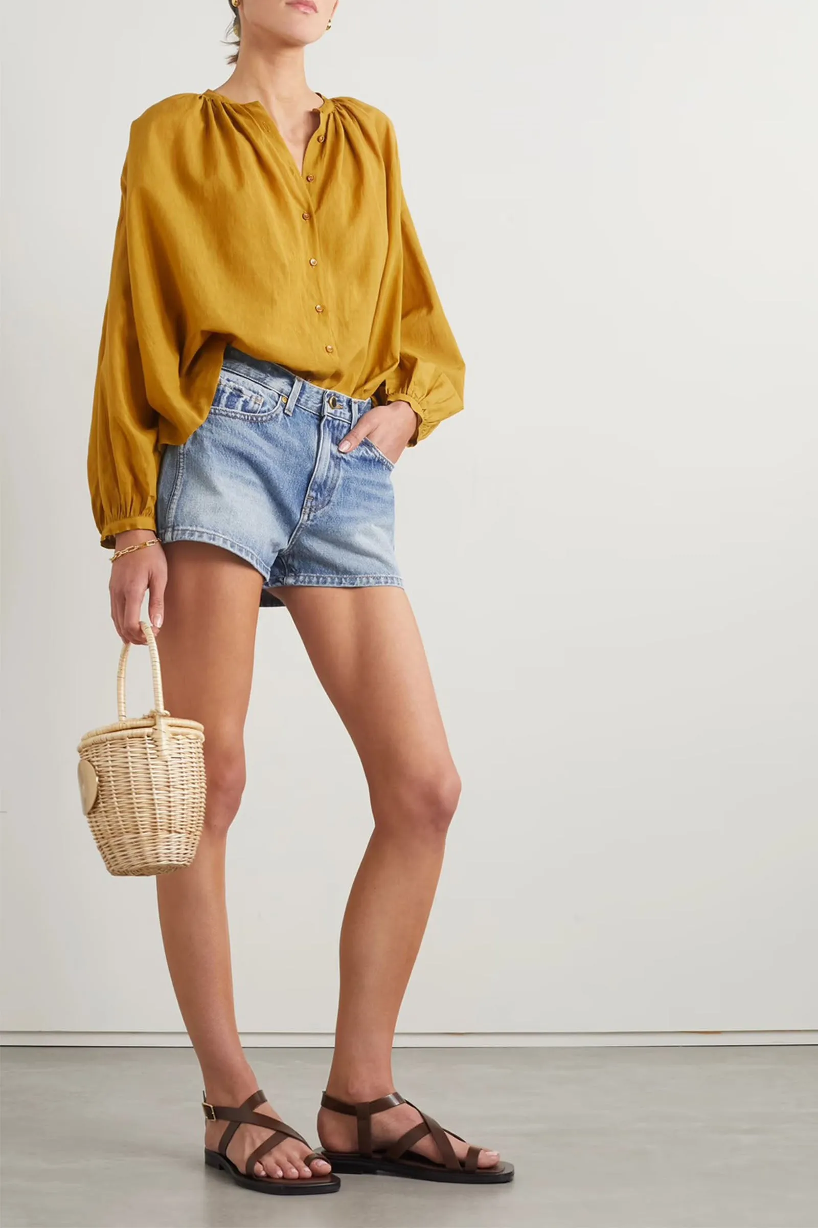 Jane Cotton-blend Voile Blouse