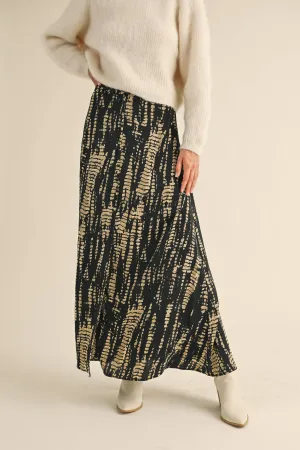 Multi Pattern Long Skirt