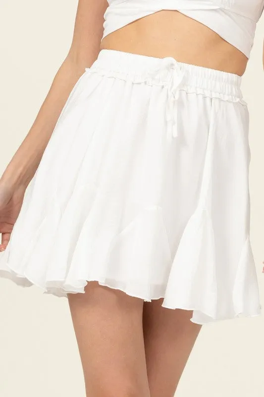 Not Your Girl Ruffled Mini Skirt