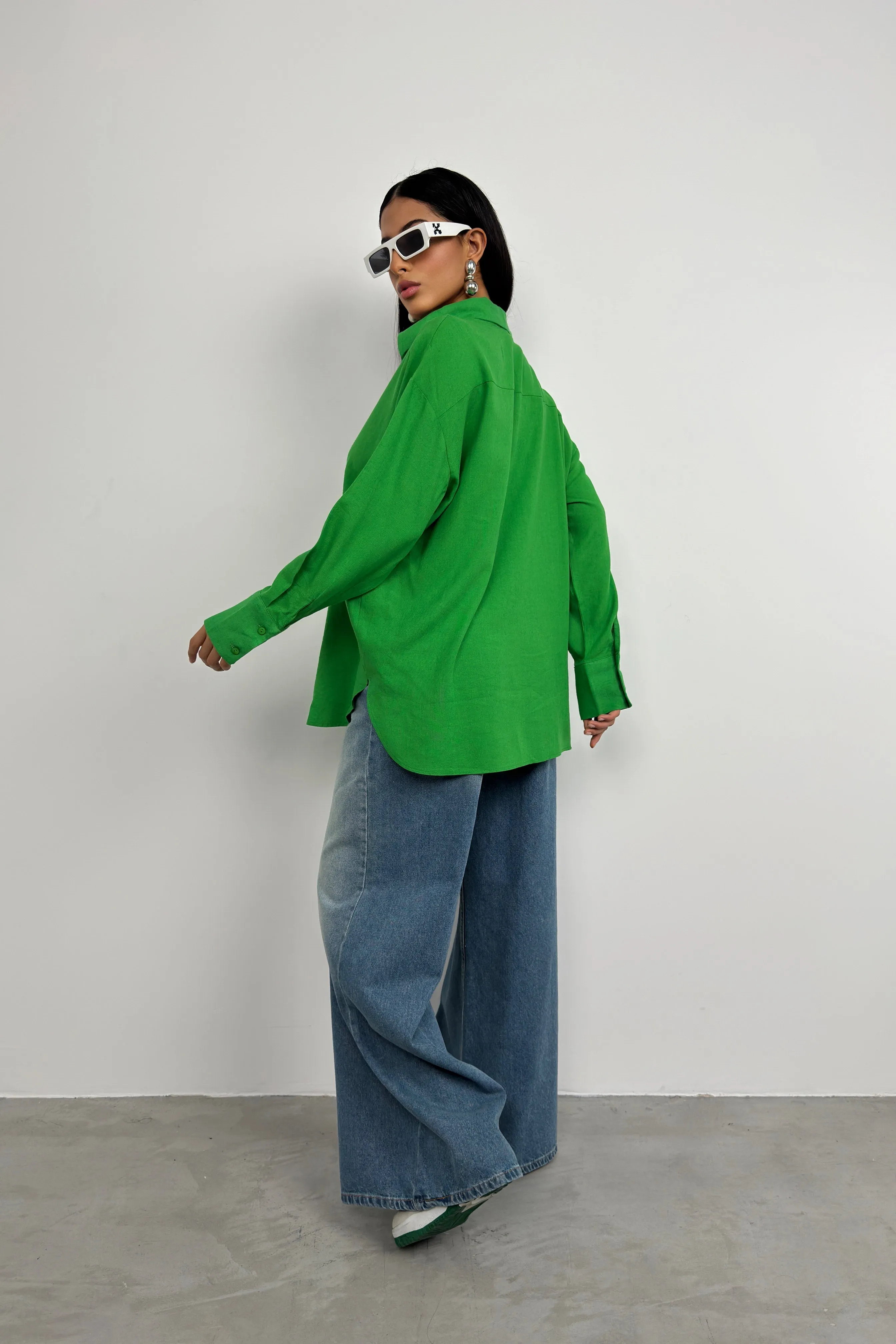 Oversize Linen Blouse