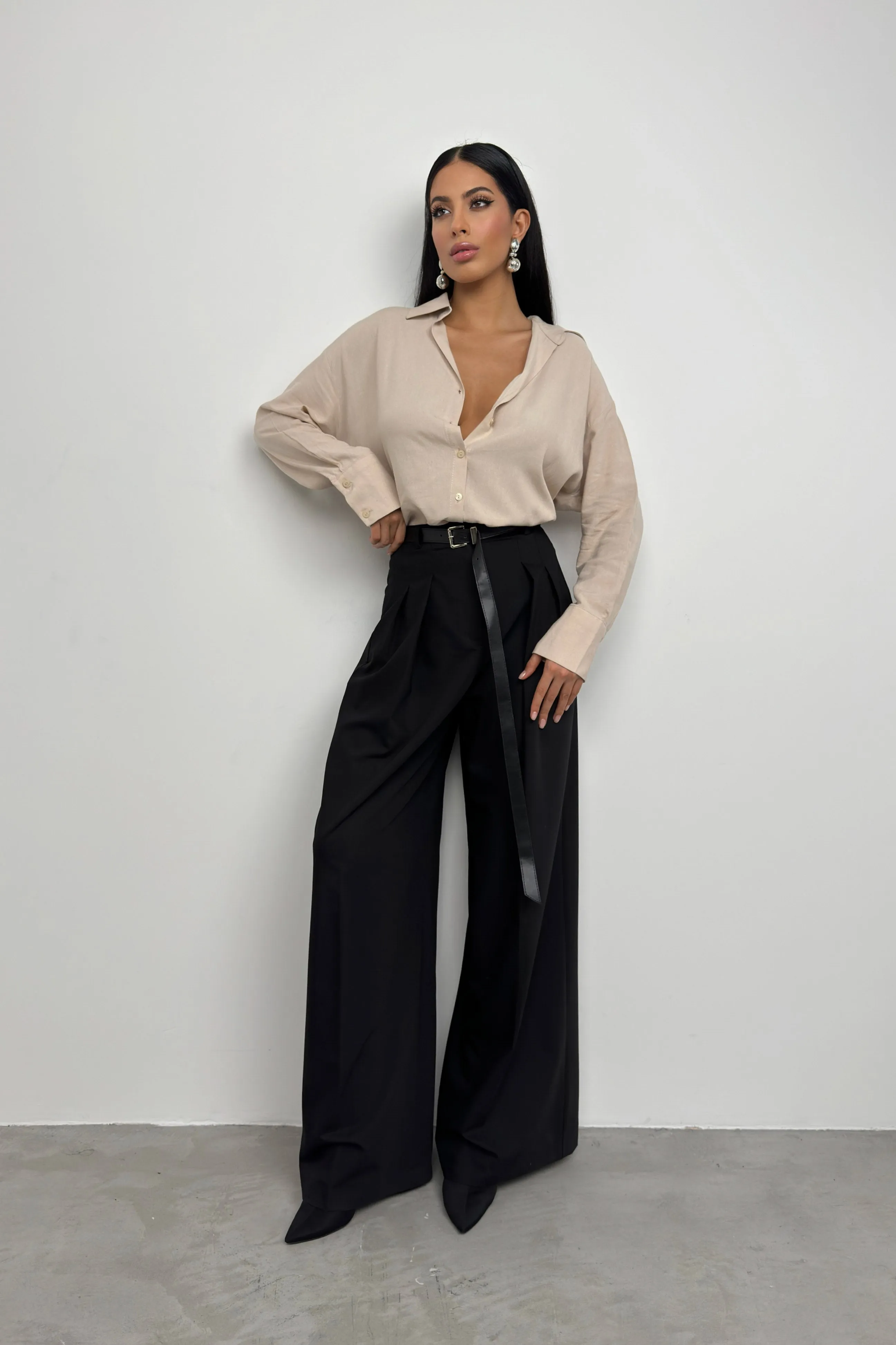 Oversize Linen Blouse
