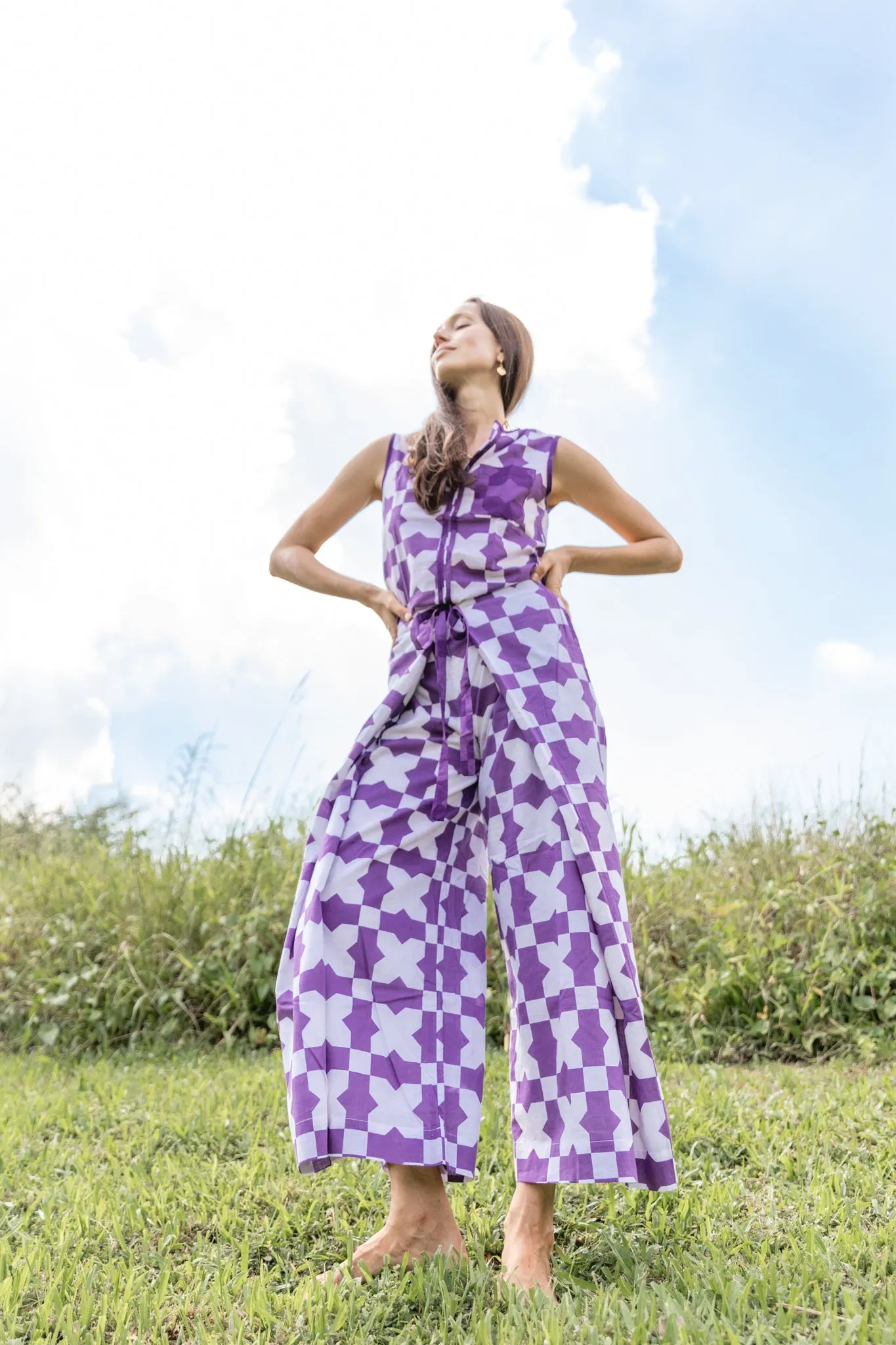 PEACE: LUNAR BLOUSE - PURPLE