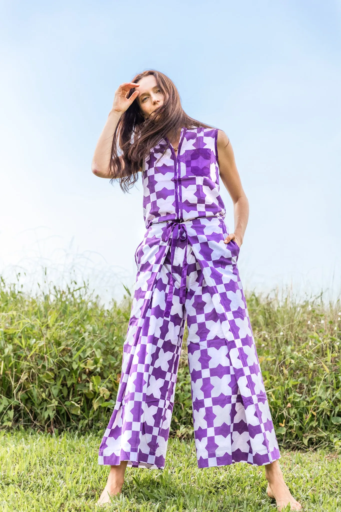 PEACE: LUNAR BLOUSE - PURPLE