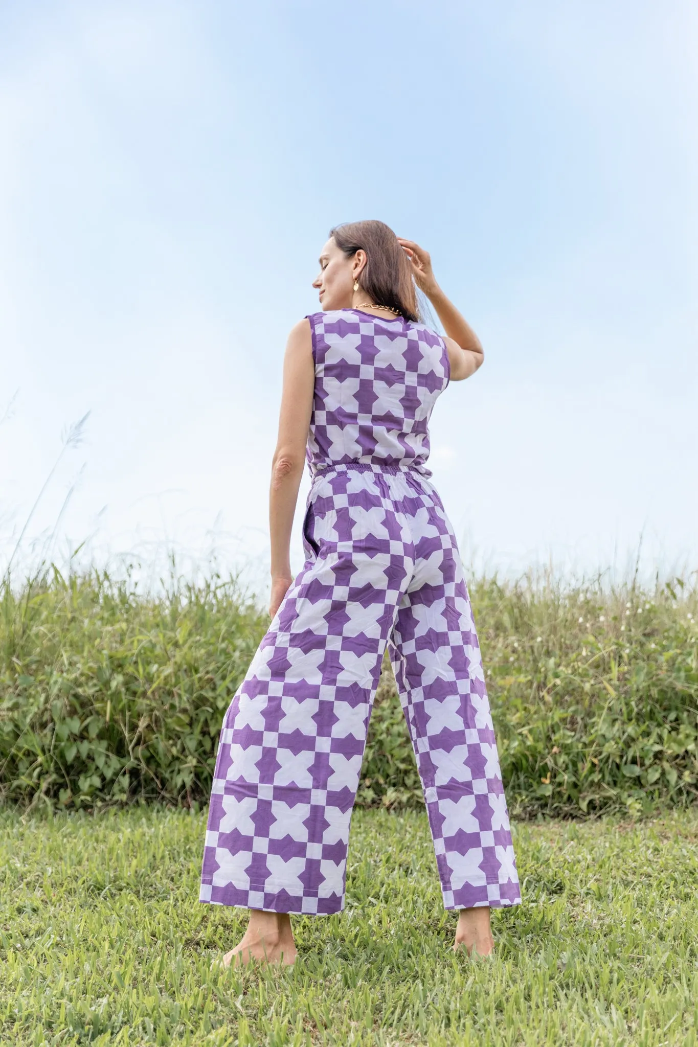 PEACE: LUNAR BLOUSE - PURPLE
