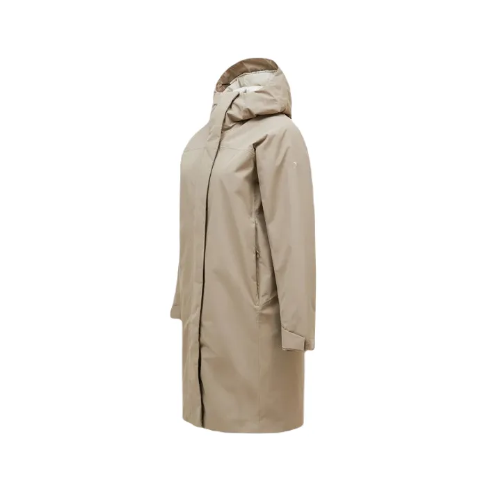 PEAK PERFORMANCE W TREELINE INSULATED PARKA JAS - AVID BEIGE