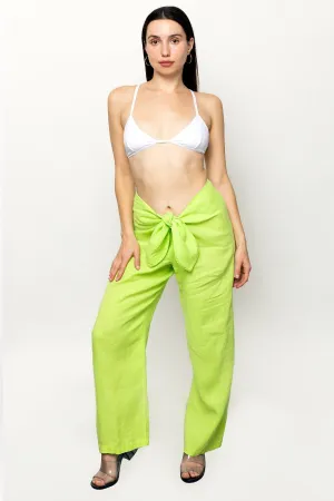 RLIN325 - Linen Tie Front Pants