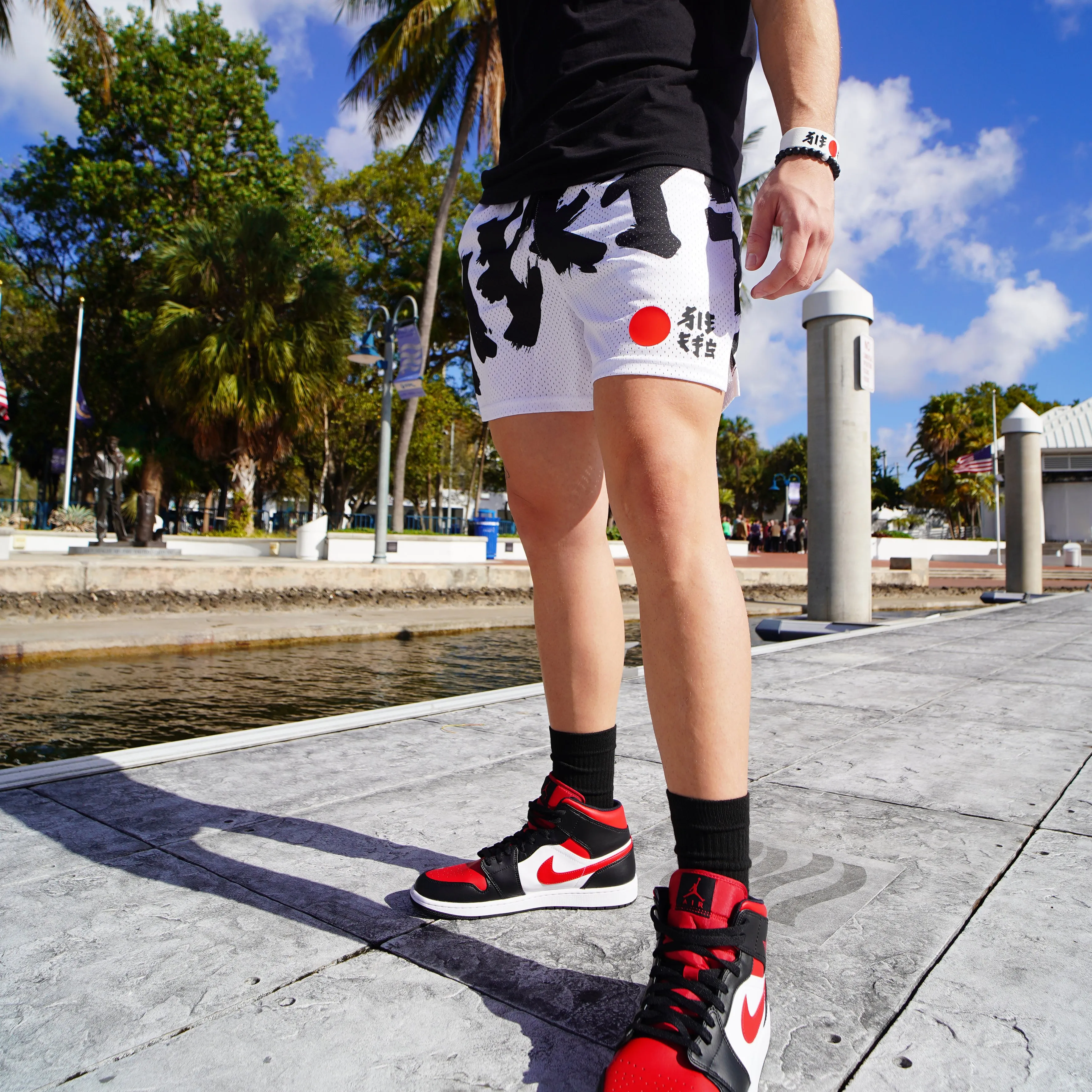 Sleefs Japan Rising Sun Shorts - 7"