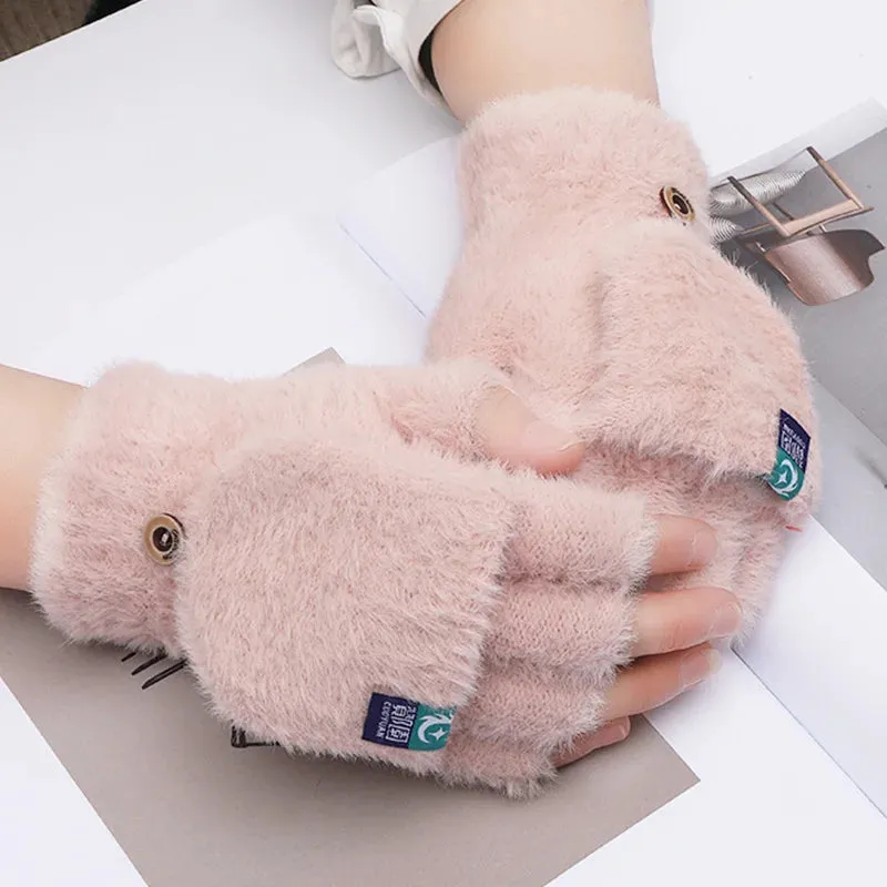 Soft Warm fluffy gloves