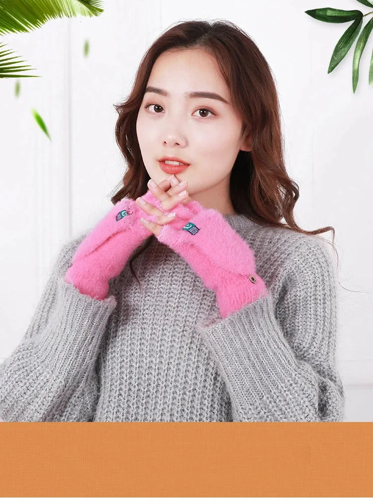 Soft Warm fluffy gloves