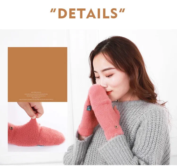 Soft Warm fluffy gloves