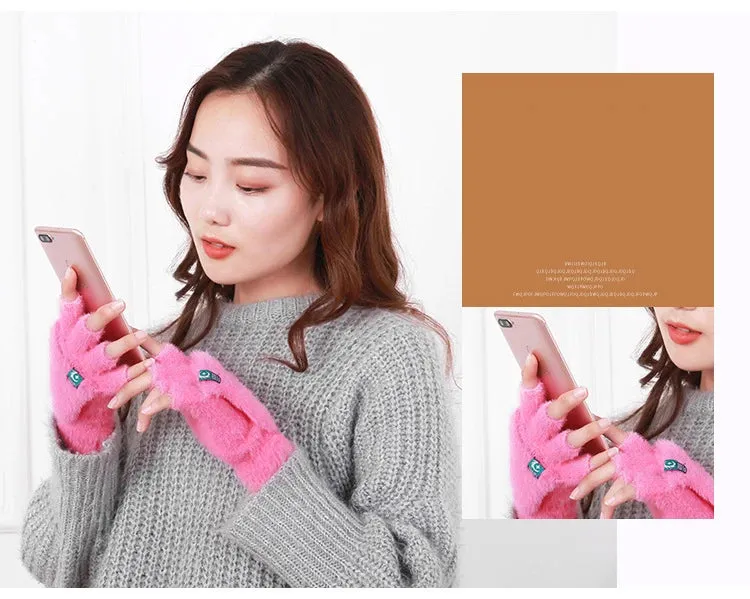 Soft Warm fluffy gloves