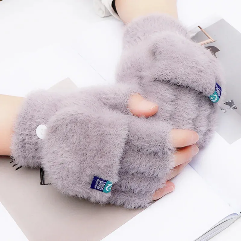Soft Warm fluffy gloves