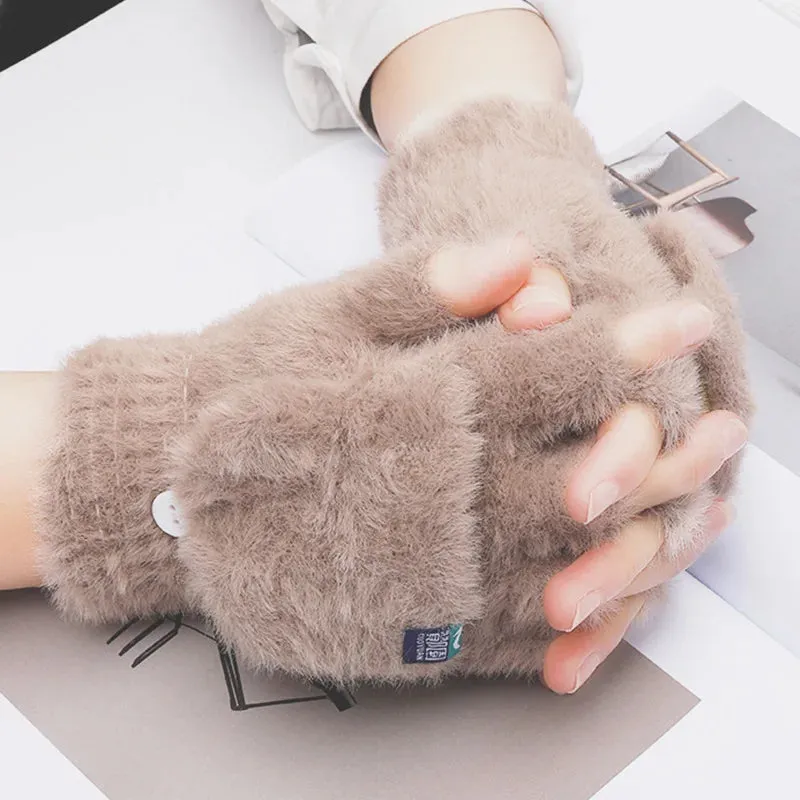 Soft Warm fluffy gloves