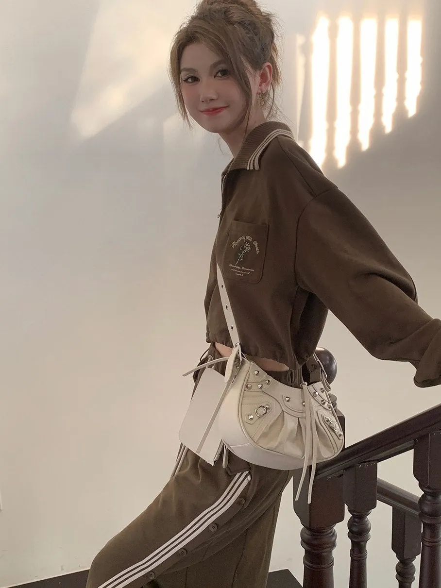 Sporty Casual Relax Pullover&Skirt