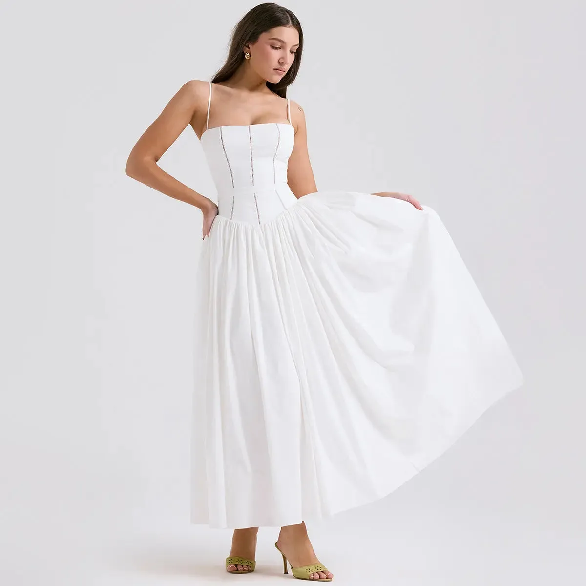 Strappy white dress