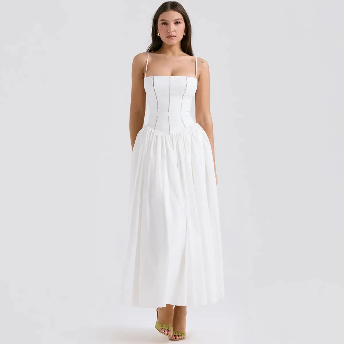 Strappy white dress