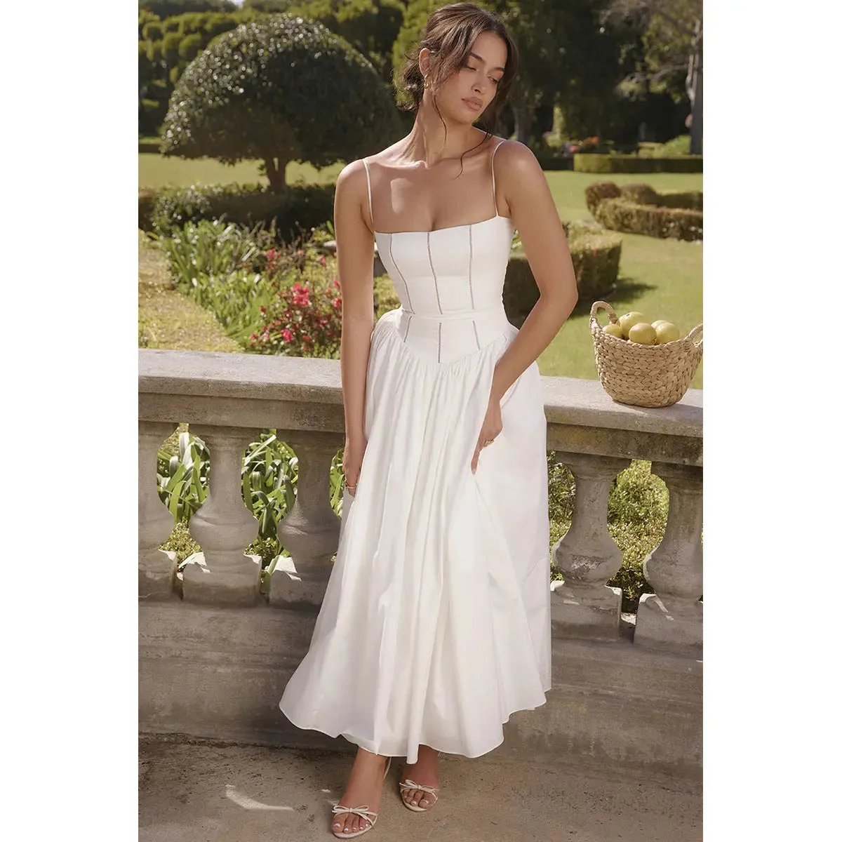 Strappy white dress