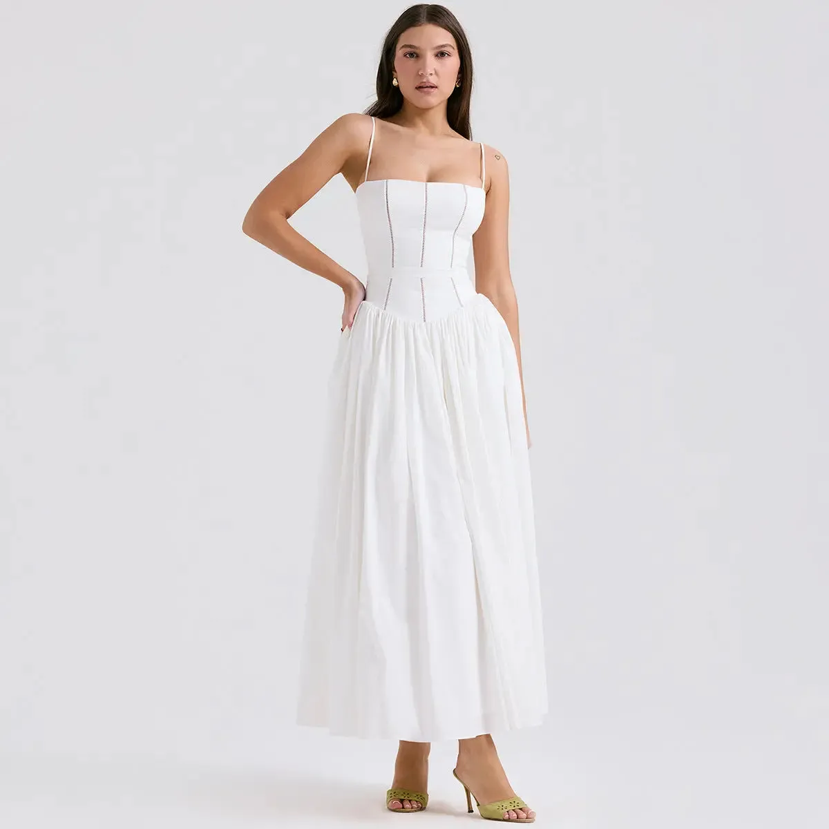 Strappy white dress