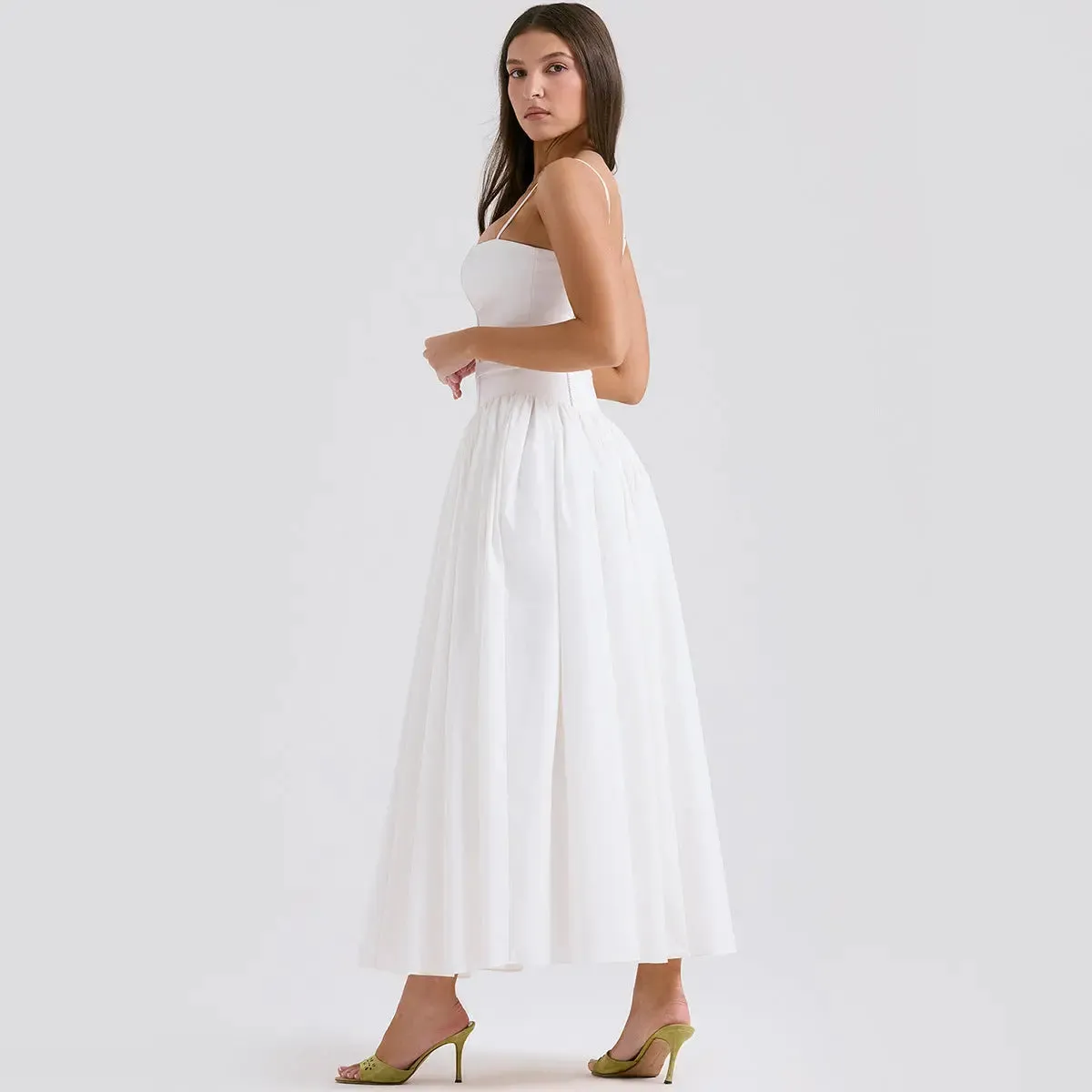 Strappy white dress