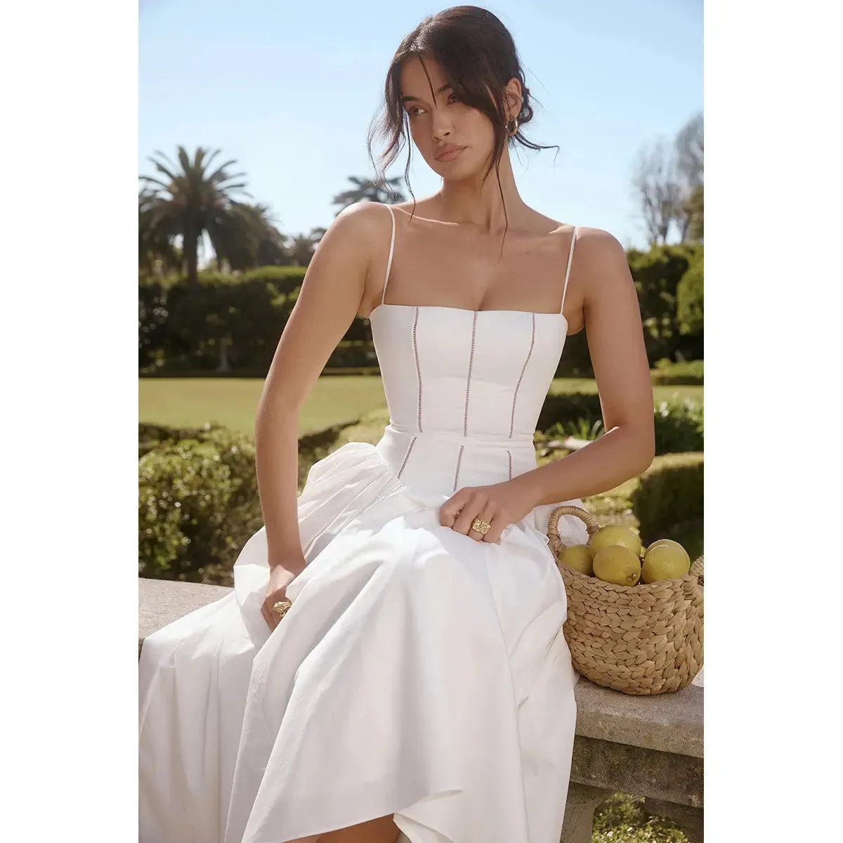 Strappy white dress